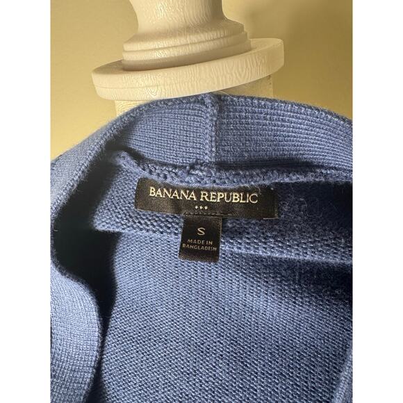 Banana Republic Blue Button Up Sweater Cardigan Size Small - Picture 4 of 4